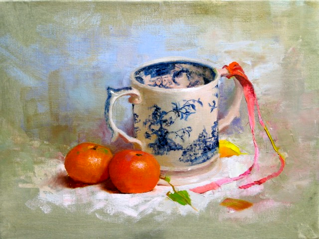 Blue Mug by Gretchen Schmid